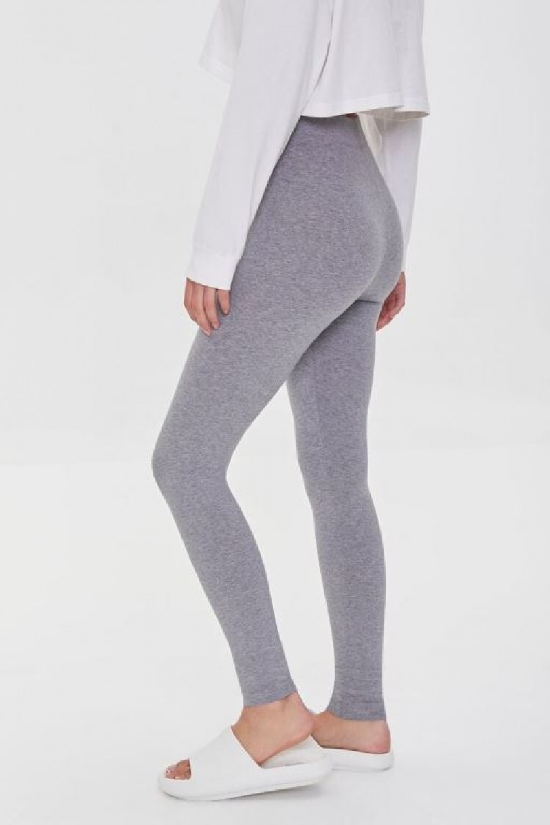 Leggins Forever 21 Basic High Rise Mujer Gris | BnZyTH7Omcw