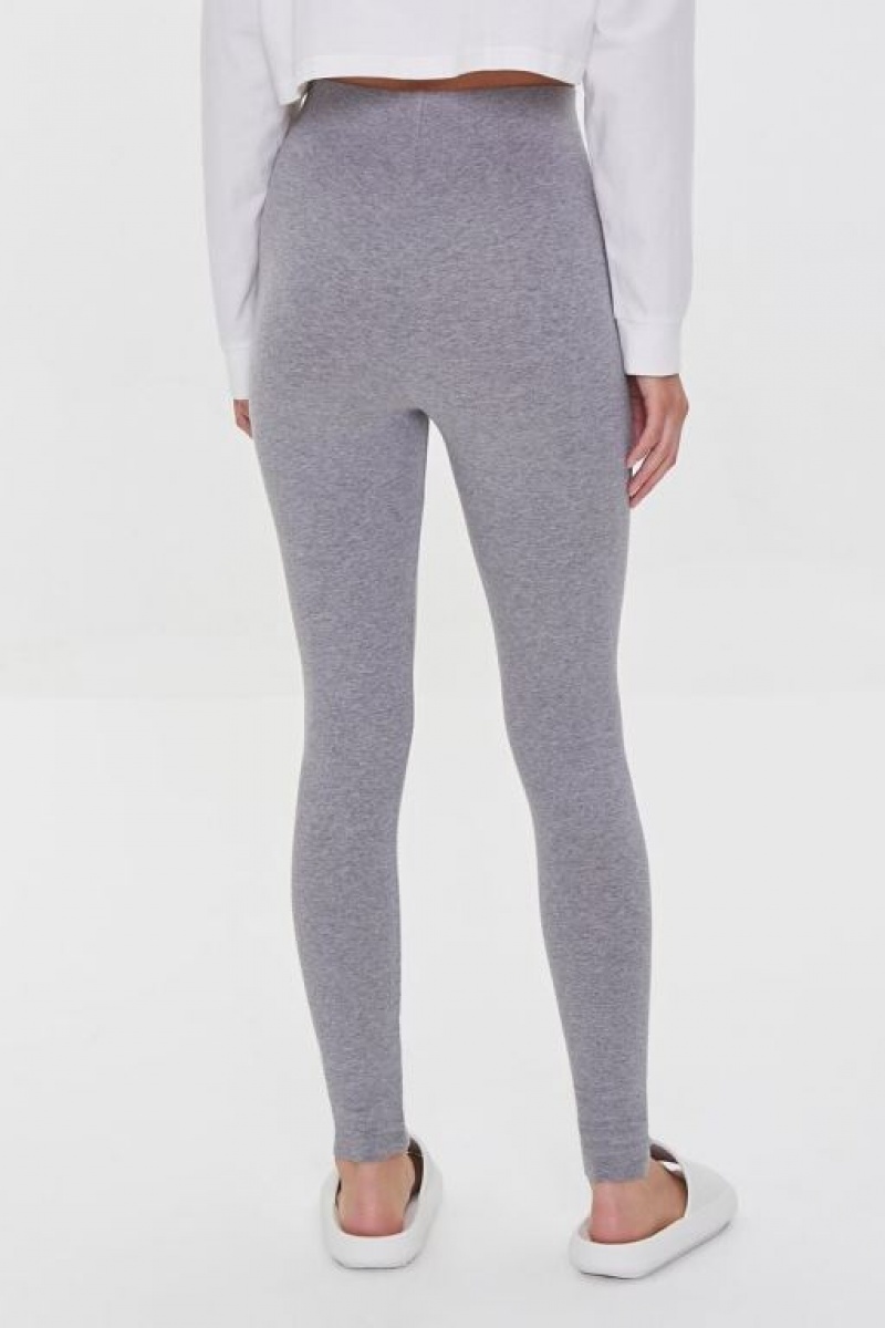 Leggins Forever 21 Basic High Rise Mujer Gris | BnZyTH7Omcw