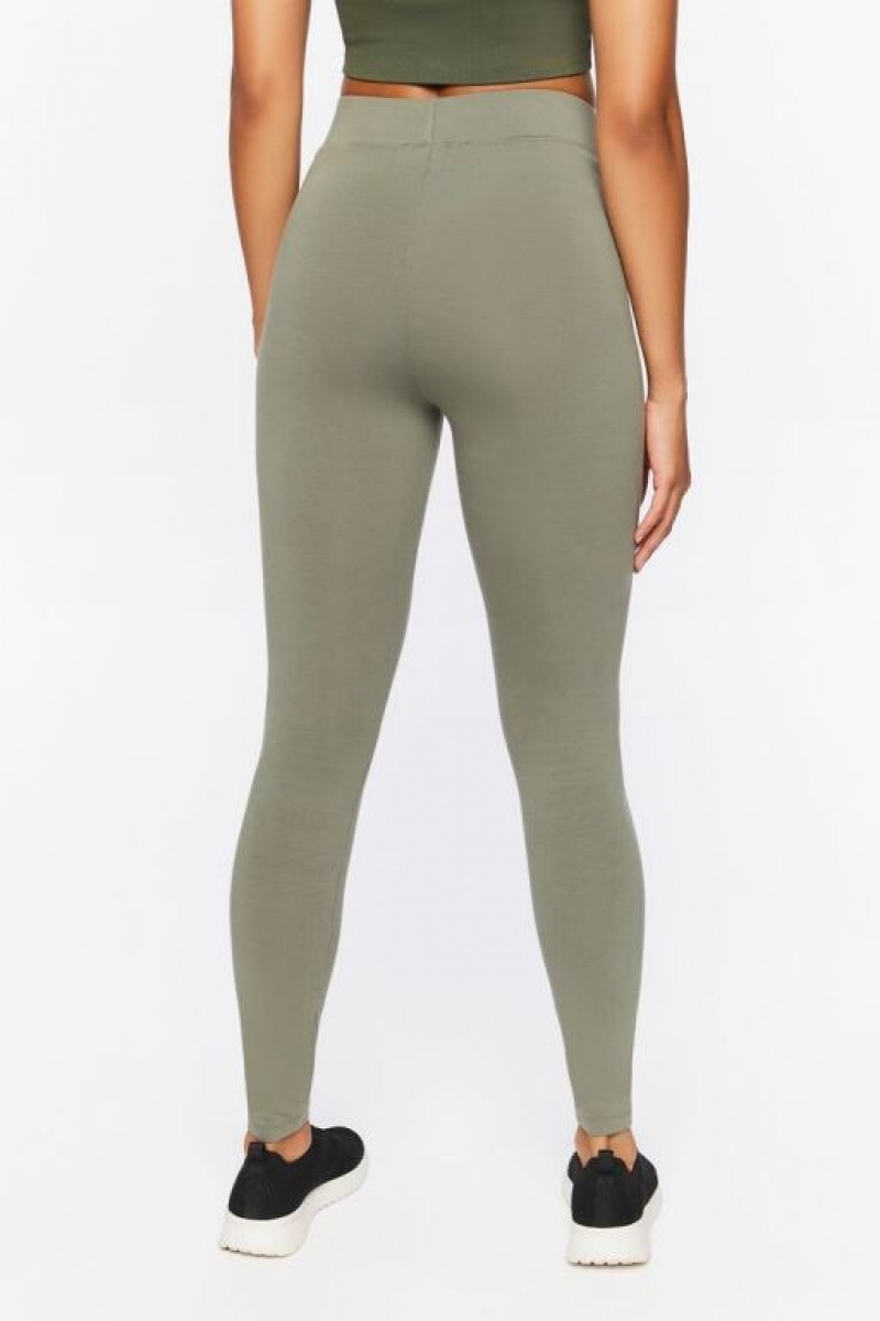 Leggins Forever 21 Basic High Rise Mujer Tea | LVfjX3Zs2i5