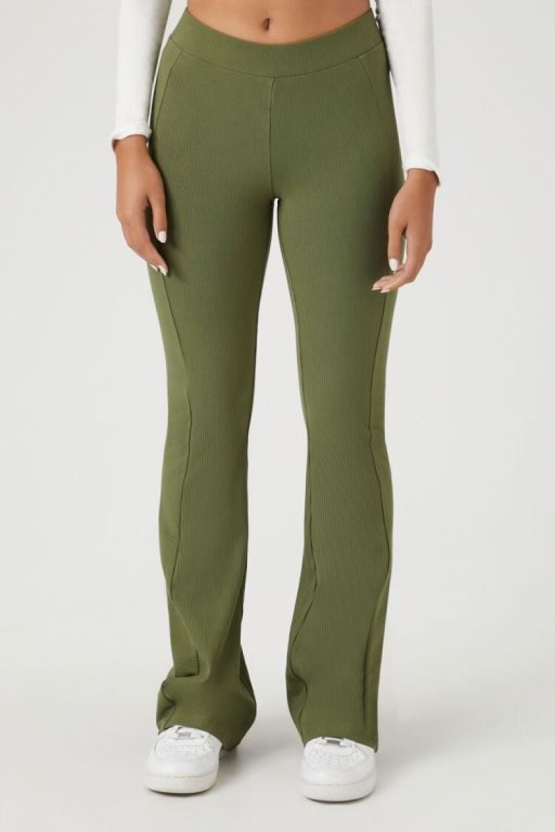 Leggins Forever 21 Directo Mid Rise Mujer Verde | iAoDNhcdsBH