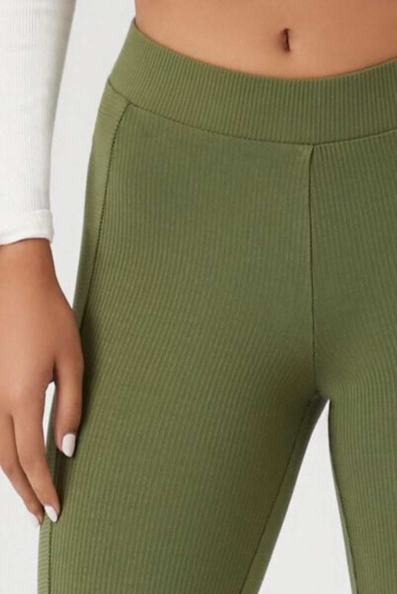 Leggins Forever 21 Directo Mid Rise Mujer Verde | iAoDNhcdsBH