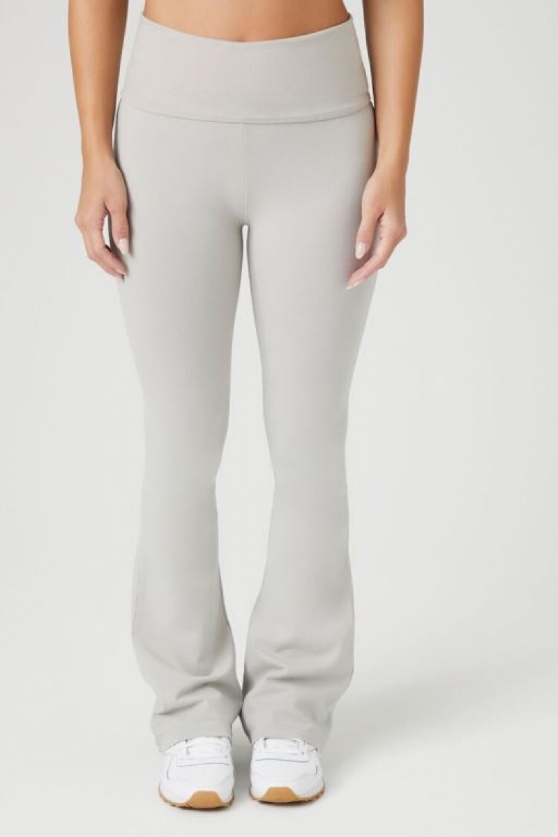 Leggins Forever 21 Flare Mid Rise Mujer Gris | AEqDZJcyYBb