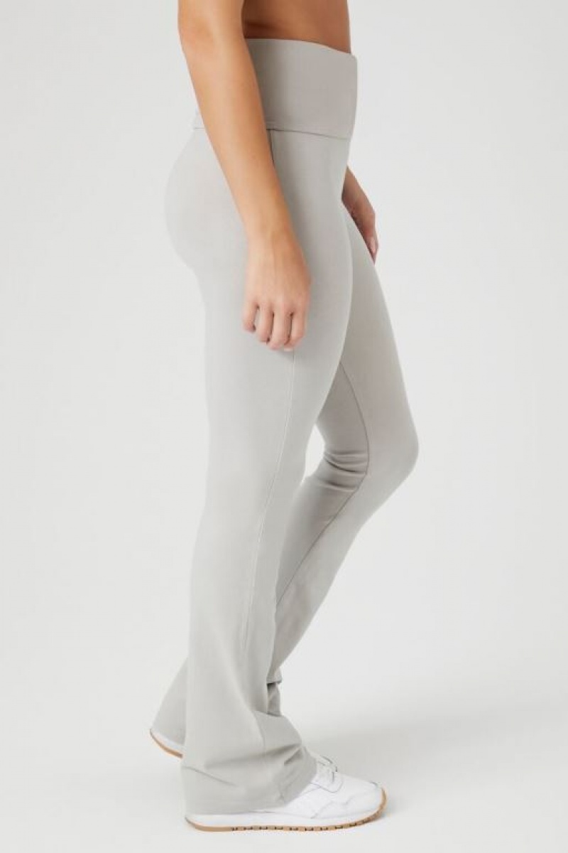 Leggins Forever 21 Flare Mid Rise Mujer Gris | AEqDZJcyYBb