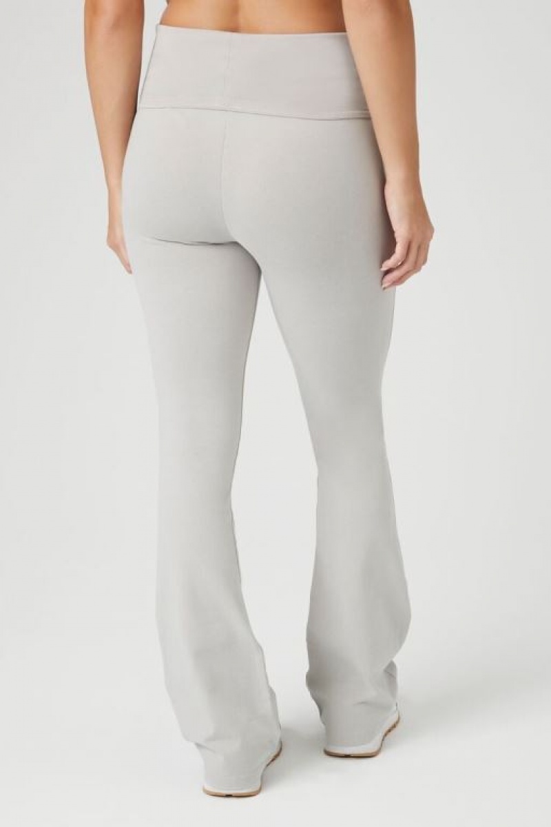 Leggins Forever 21 Flare Mid Rise Mujer Gris | AEqDZJcyYBb