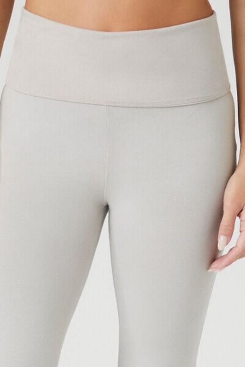 Leggins Forever 21 Flare Mid Rise Mujer Gris | AEqDZJcyYBb