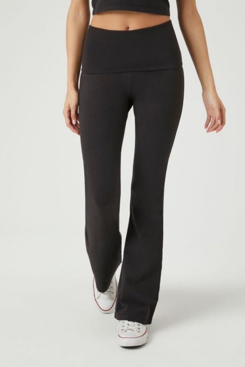 Leggins Forever 21 Flare Mid Rise Mujer Negras | WZbIsBRuyuC