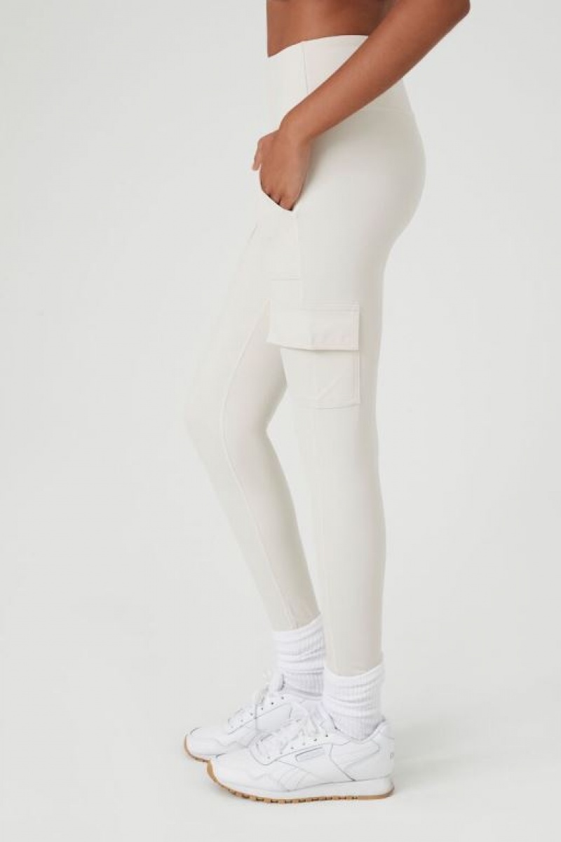 Leggins Forever 21 High Rise Cargo Mujer Gris | KmOwJy2n5rn