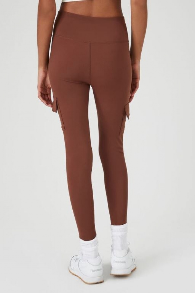 Leggins Forever 21 High Rise Cargo Mujer Chocolate | BDzgGijpJg6