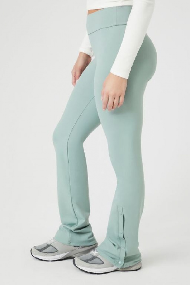 Leggins Forever 21 High Rise Tearaway Mujer Verde | Mwo4bGLi14f