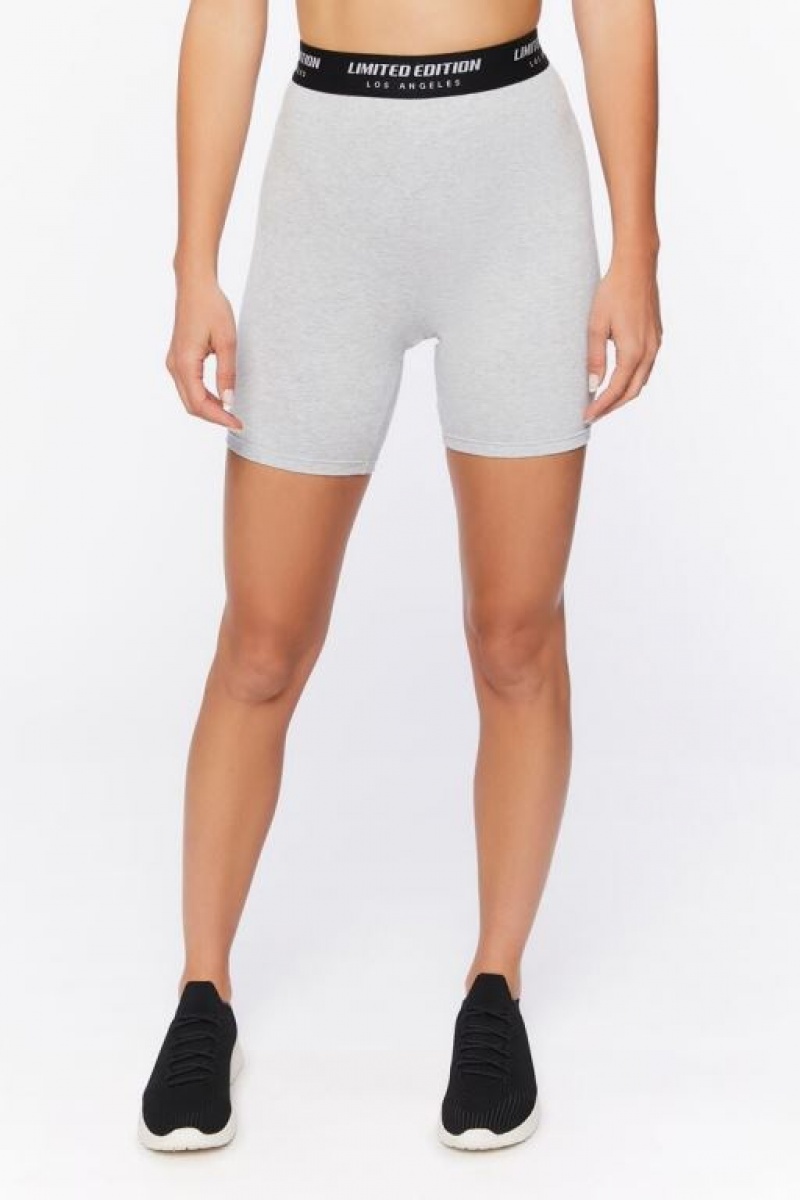 Leggins Forever 21 Limited Edition Active Biker Mujer Gris | XqalMoO7Vfd