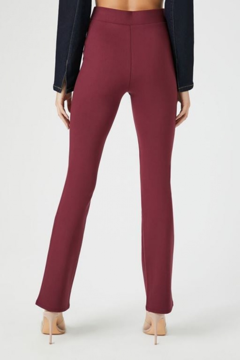 Leggins Forever 21 Ponte Knit High Rise Mujer Burdeos | sBNLhwU5Lel