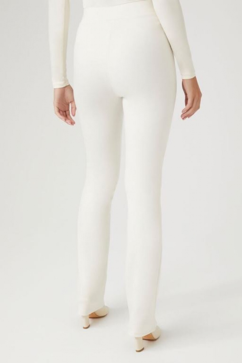 Leggins Forever 21 Ponte Knit High Rise Mujer Blancas | h2ybpXYU6PD