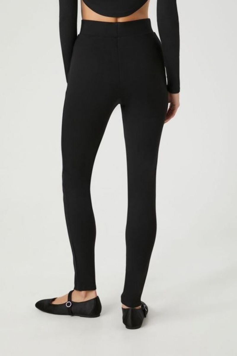 Leggins Forever 21 Ponte Knit High Rise Mujer Negras | URj4rTgBErG