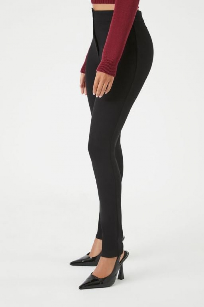 Leggins Forever 21 Ponte Knit High Rise Mujer Negras | hhobkiKYjxZ