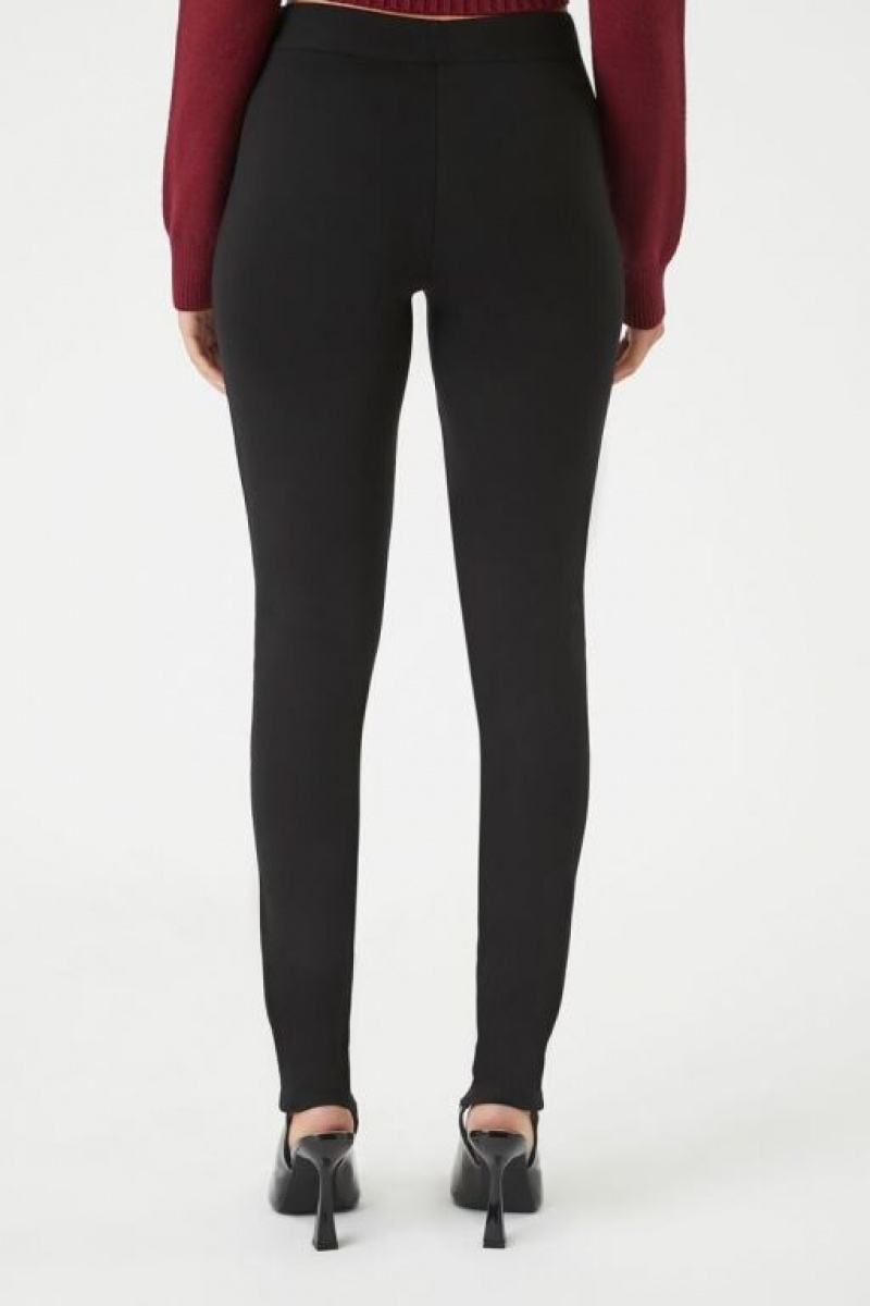 Leggins Forever 21 Ponte Knit High Rise Mujer Negras | hhobkiKYjxZ