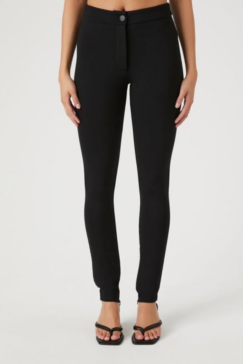 Leggins Forever 21 Ponte Knit High Rise Mujer Negras | z4ryKW7XwU4