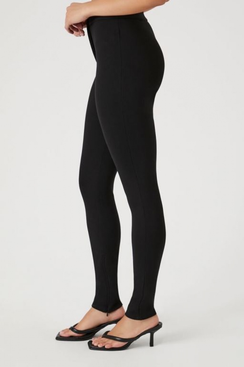 Leggins Forever 21 Ponte Knit High Rise Mujer Negras | z4ryKW7XwU4