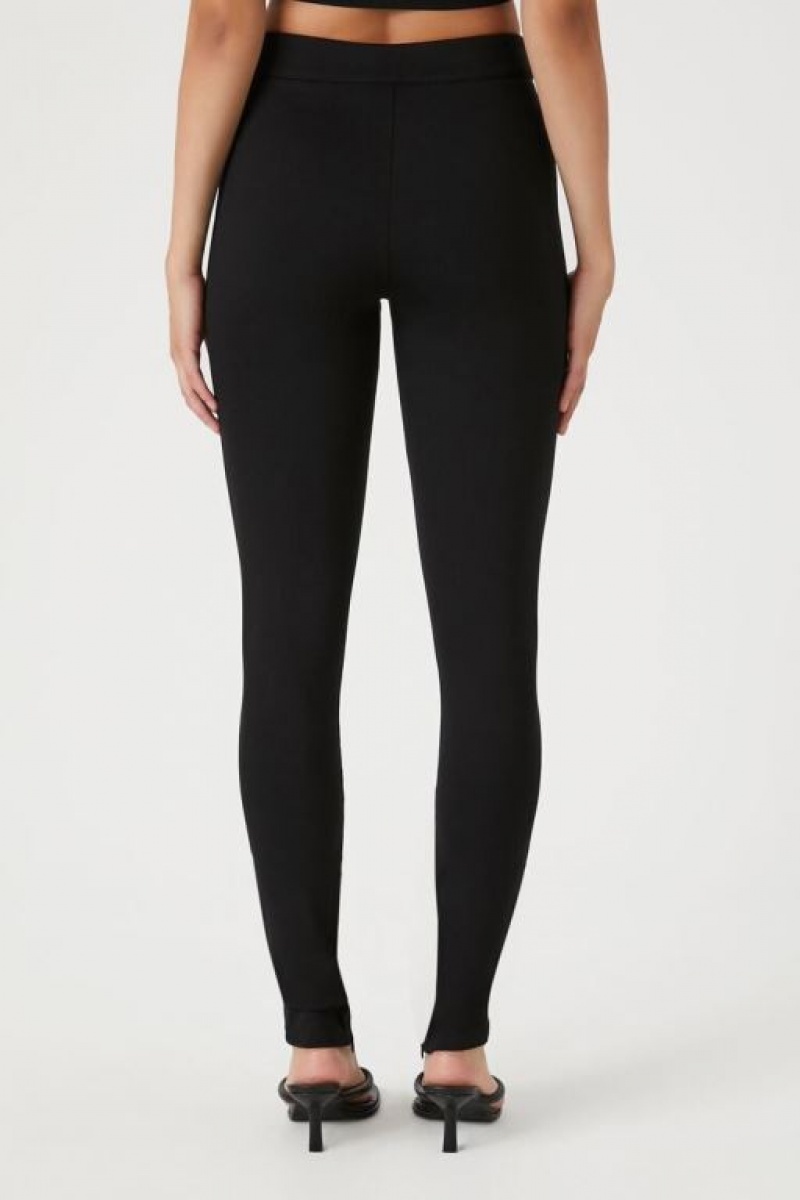 Leggins Forever 21 Ponte Knit High Rise Mujer Negras | z4ryKW7XwU4