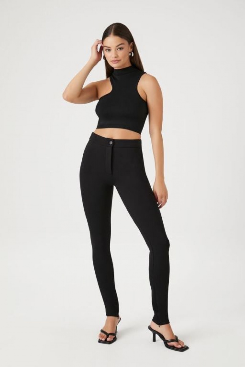 Leggins Forever 21 Ponte Knit High Rise Mujer Negras | z4ryKW7XwU4