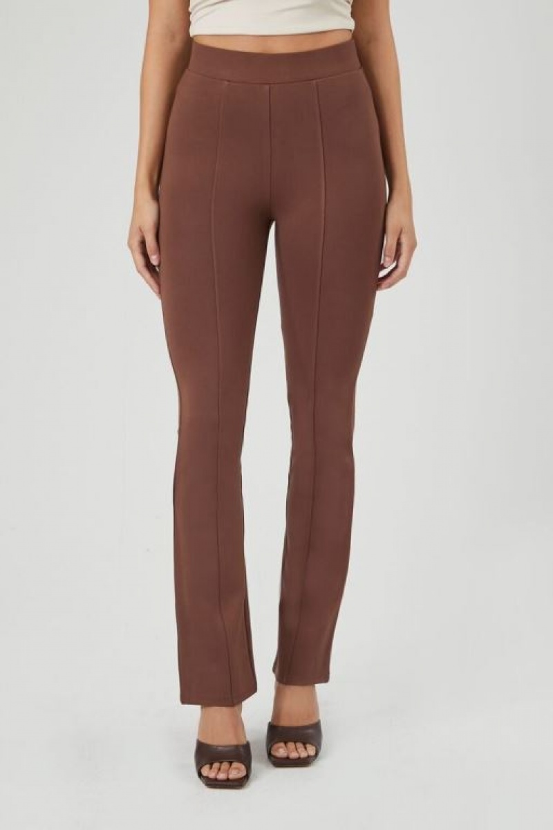 Leggins Forever 21 Ponte Knit High Rise Mujer Chocolate | do5uNrVxVc6