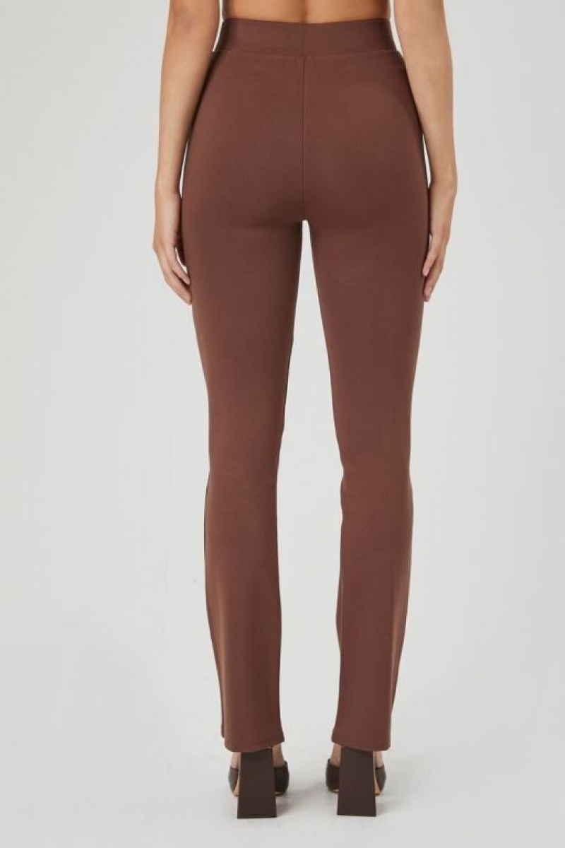 Leggins Forever 21 Ponte Knit High Rise Mujer Chocolate | do5uNrVxVc6