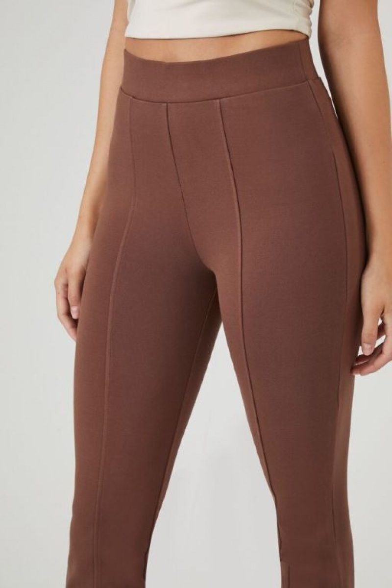 Leggins Forever 21 Ponte Knit High Rise Mujer Chocolate | do5uNrVxVc6