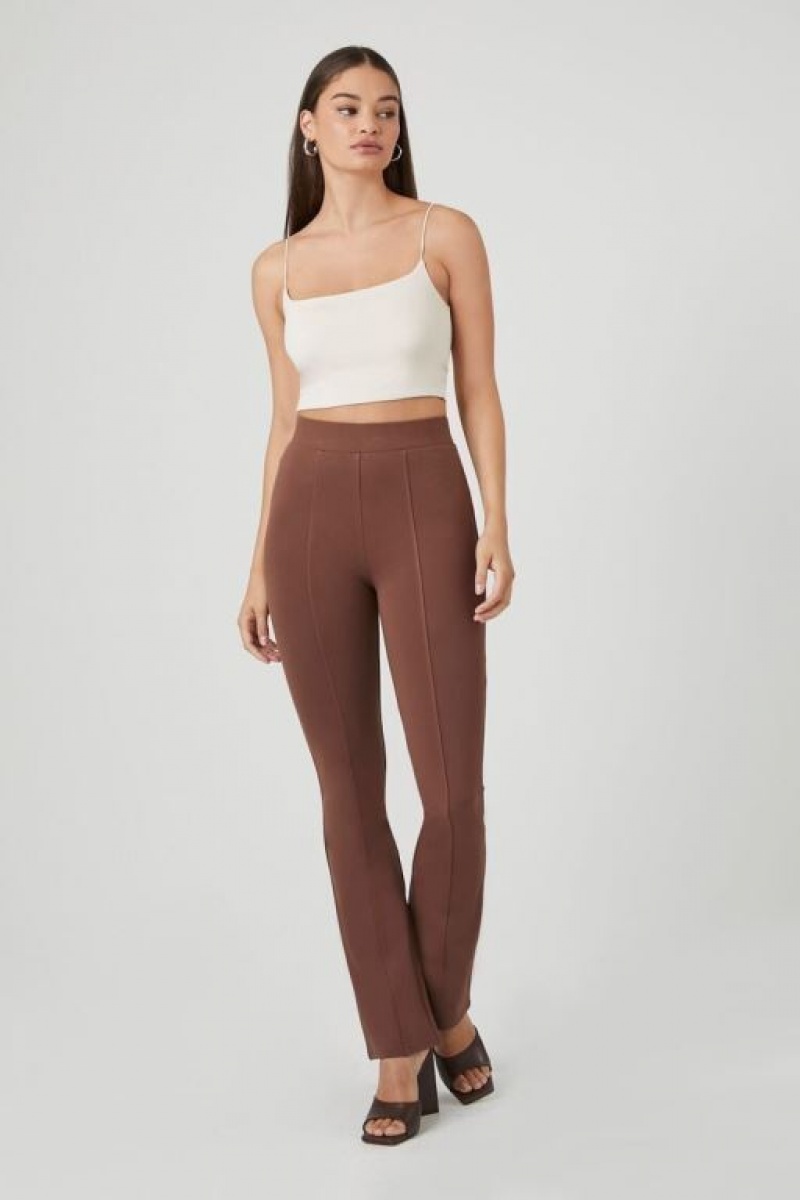 Leggins Forever 21 Ponte Knit High Rise Mujer Chocolate | do5uNrVxVc6