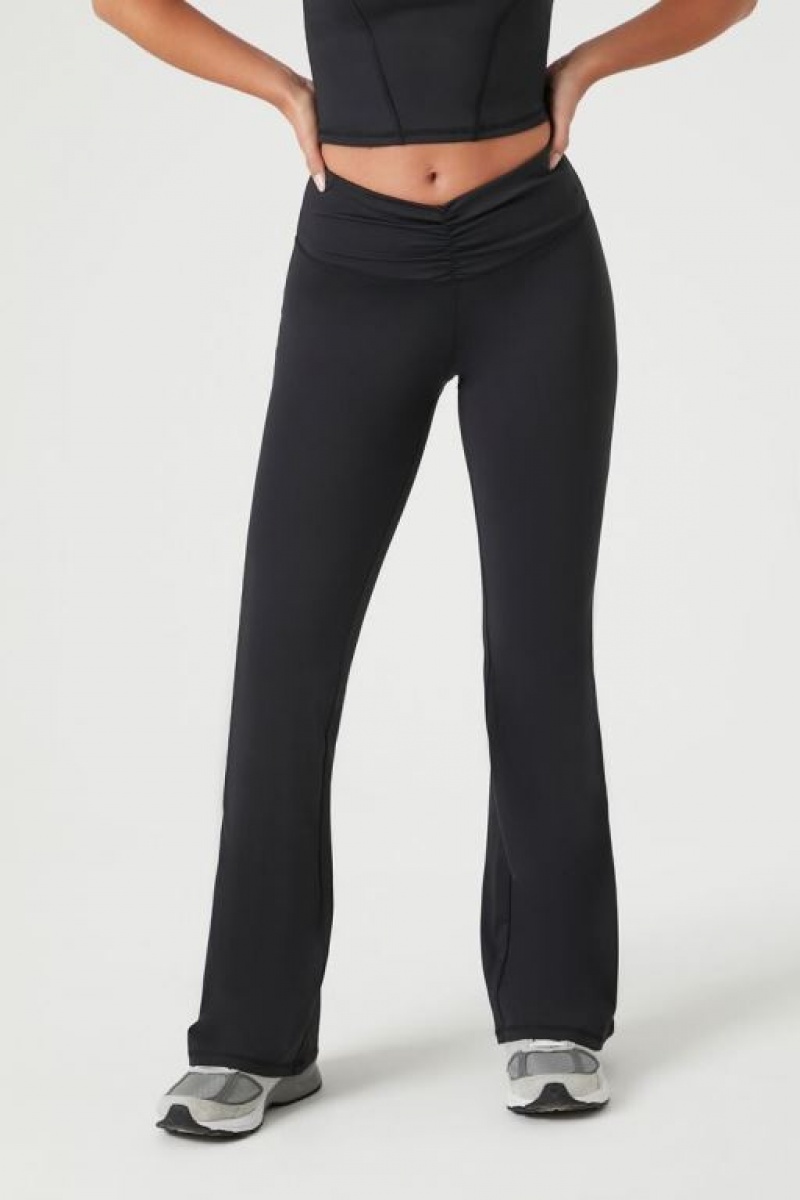 Leggins Forever 21 Seamless Flare Mujer Negras | KoxKQe6XqJU