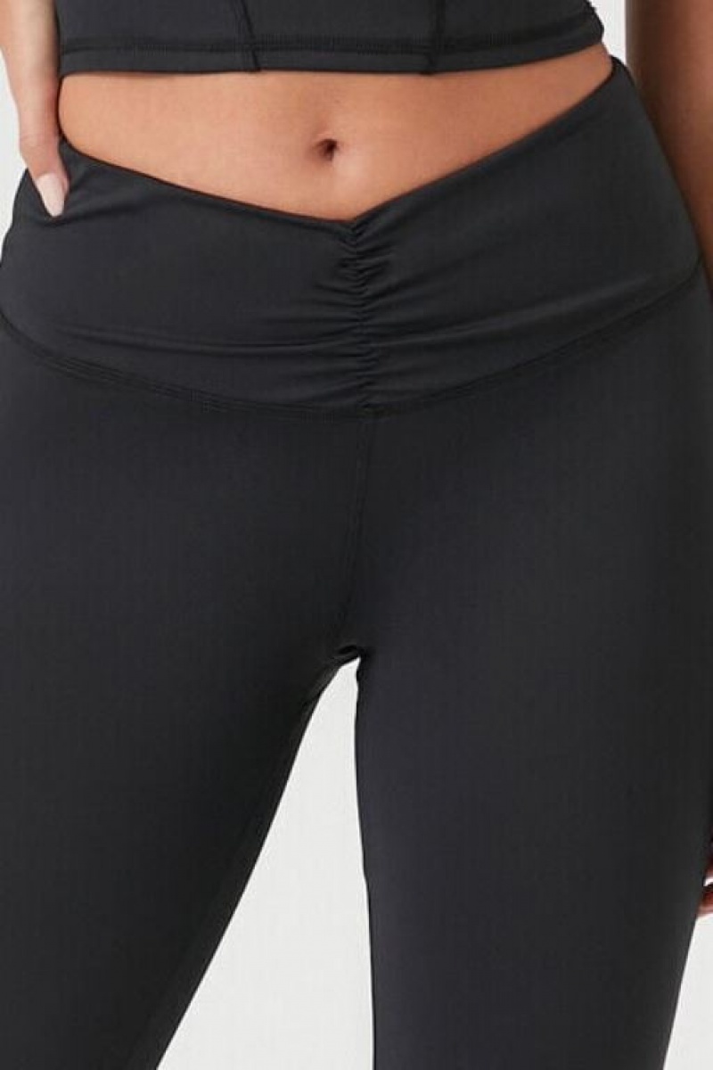 Leggins Forever 21 Seamless Flare Mujer Negras | KoxKQe6XqJU