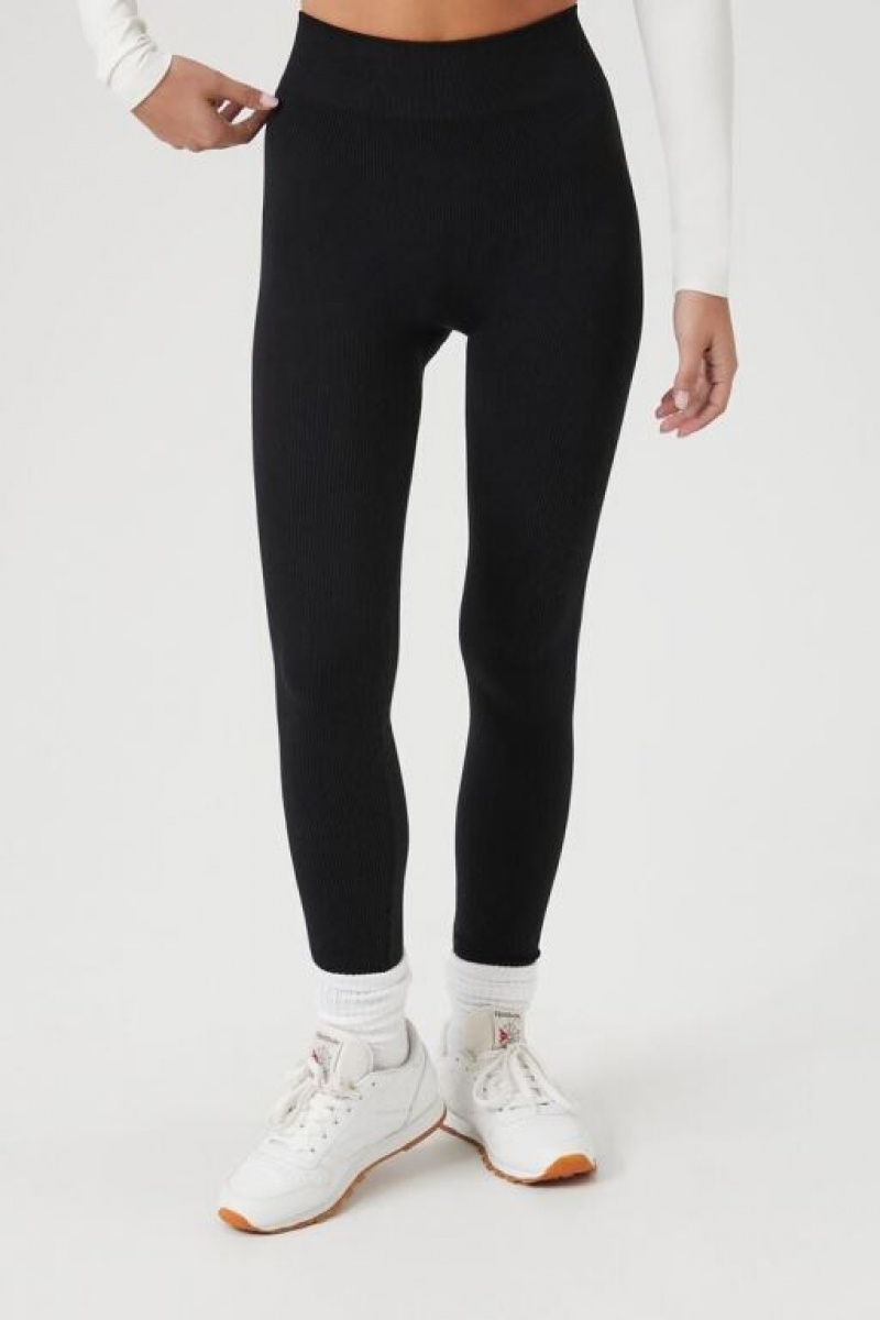 Leggins Forever 21 Seamless High Rise Mujer Negras | FjC0MWdL1ro