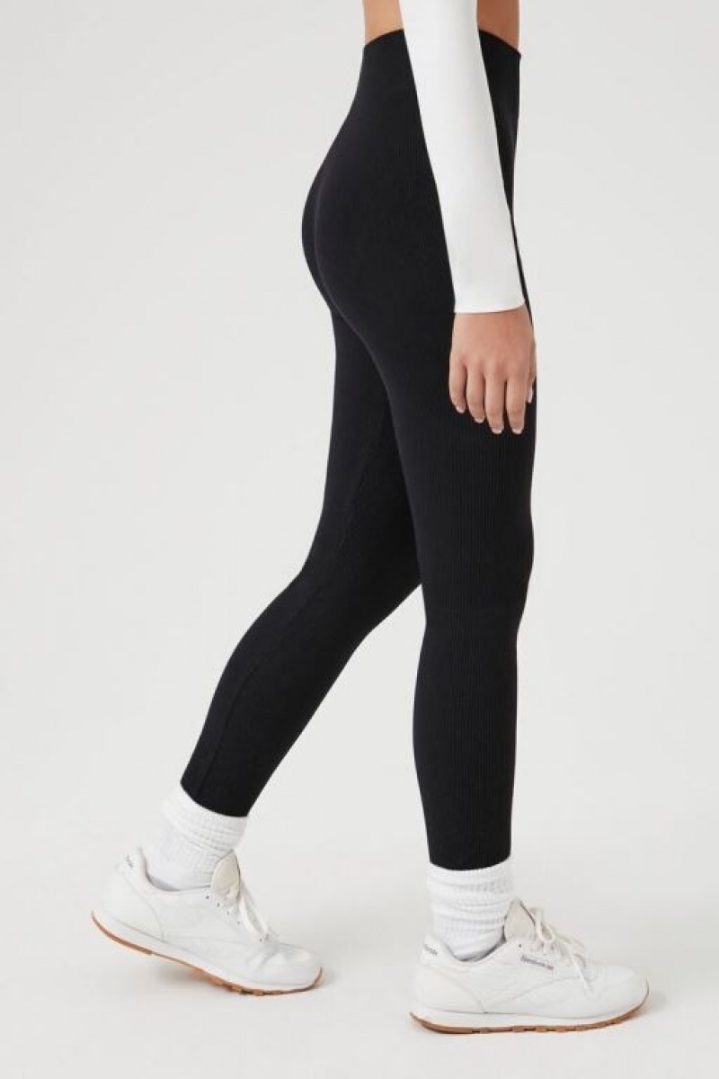 Leggins Forever 21 Seamless High Rise Mujer Negras | FjC0MWdL1ro