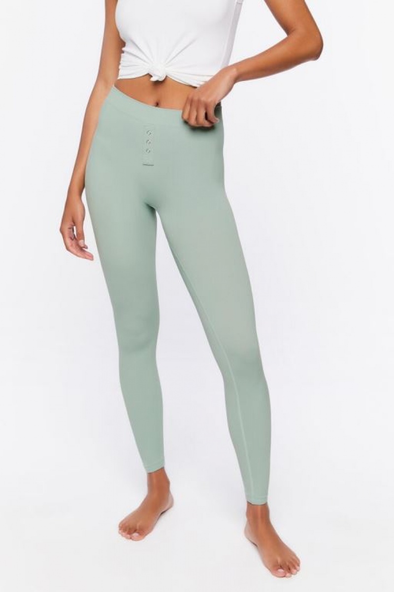 Leggins Forever 21 Seamless Mid Rise Mujer Azules Blancas | gtxAFU0Likp