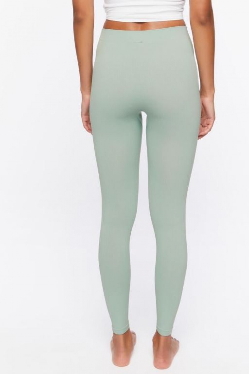 Leggins Forever 21 Seamless Mid Rise Mujer Azules Blancas | gtxAFU0Likp