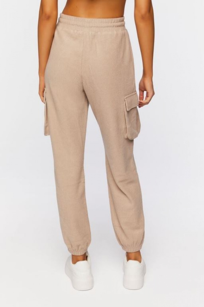 Pantalon Forever 21 Cargo Drawstring Joggers Mujer Goat | xhiIy68cUwx