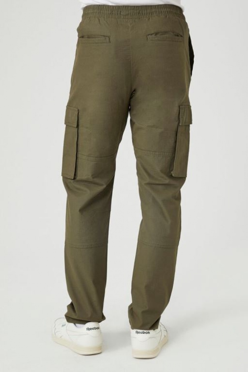 Pantalon Forever 21 Cargo Drawstring Joggers Hombre Verde Oliva | 0l4Wtkki2xF