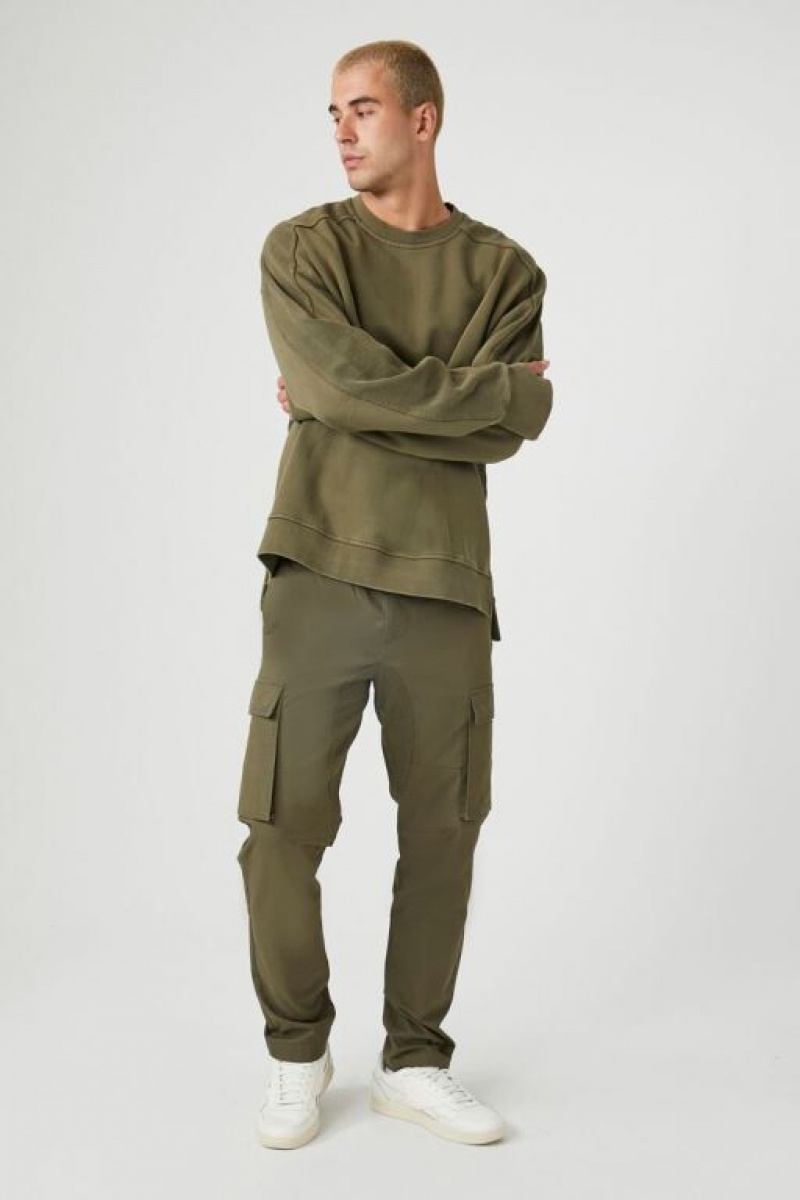 Pantalon Forever 21 Cargo Drawstring Joggers Hombre Verde Oliva | 0l4Wtkki2xF