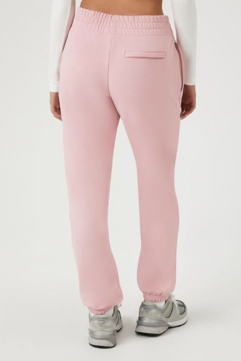 Pantalon Forever 21 Cuffed Fleece Joggers Mujer Moradas | b2cDBLnmvGC