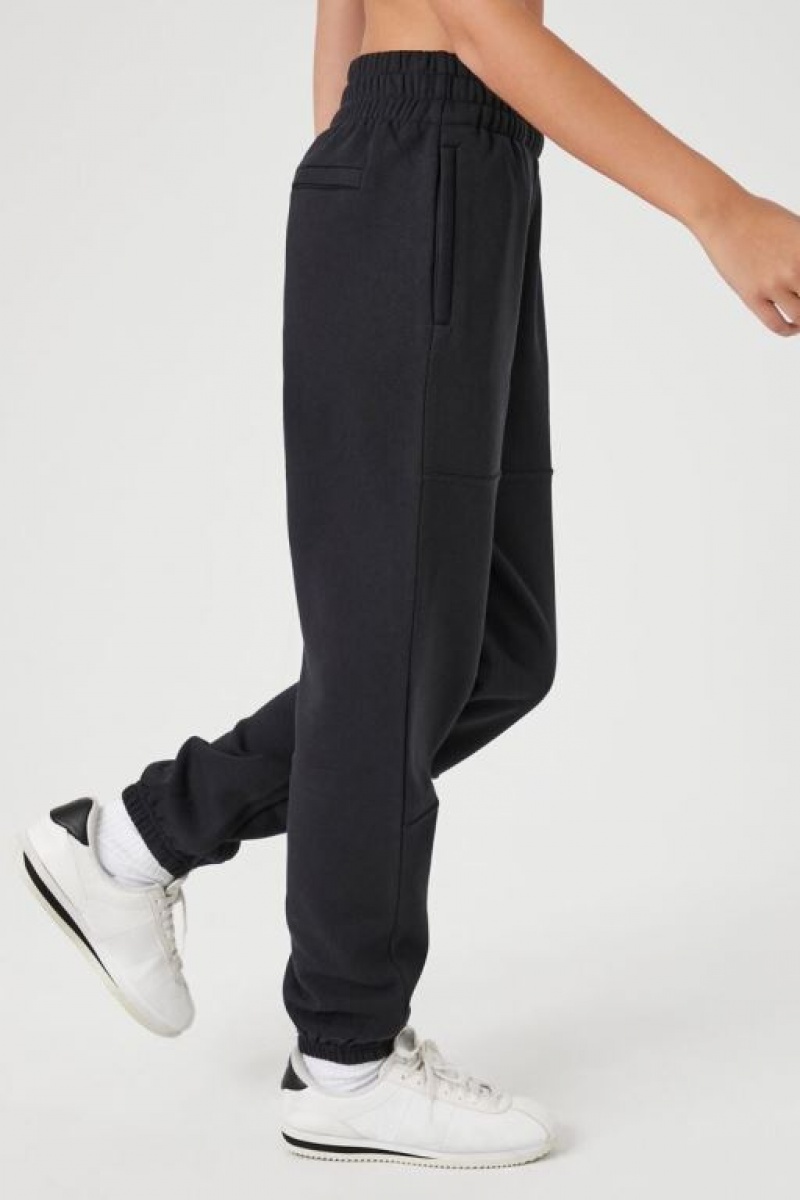 Pantalon Forever 21 Cuffed Fleece Joggers Mujer Negras | taPIgxK25dI