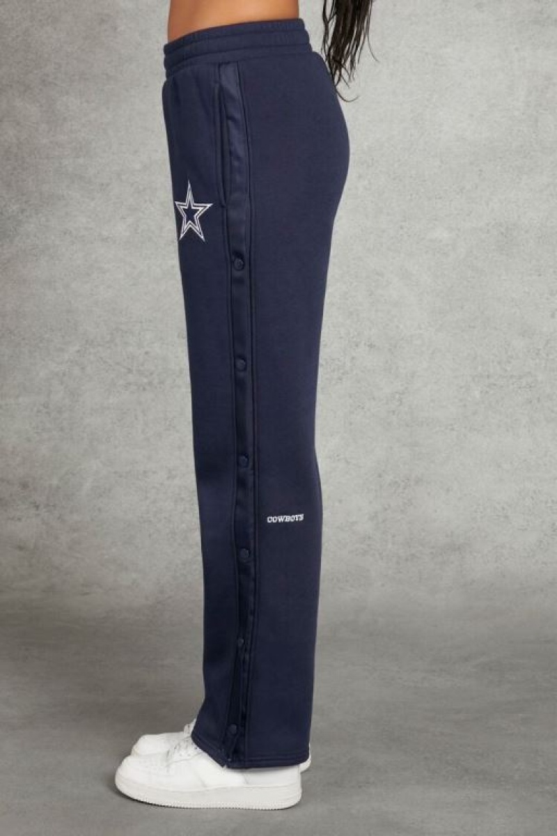 Pantalon Forever 21 Dallas Cowboys Tearaway Mujer Azul Marino Blancas | HRMF32rg5TZ