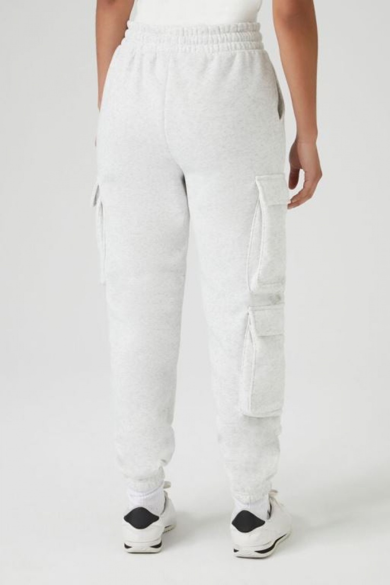 Pantalon Forever 21 Drawstring Cargo Joggers Mujer Gris | iOJx2L09GpT