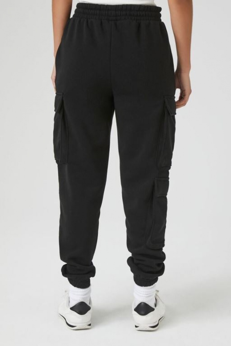 Pantalon Forever 21 Drawstring Cargo Joggers Mujer Negras | JmnDBGPADIK