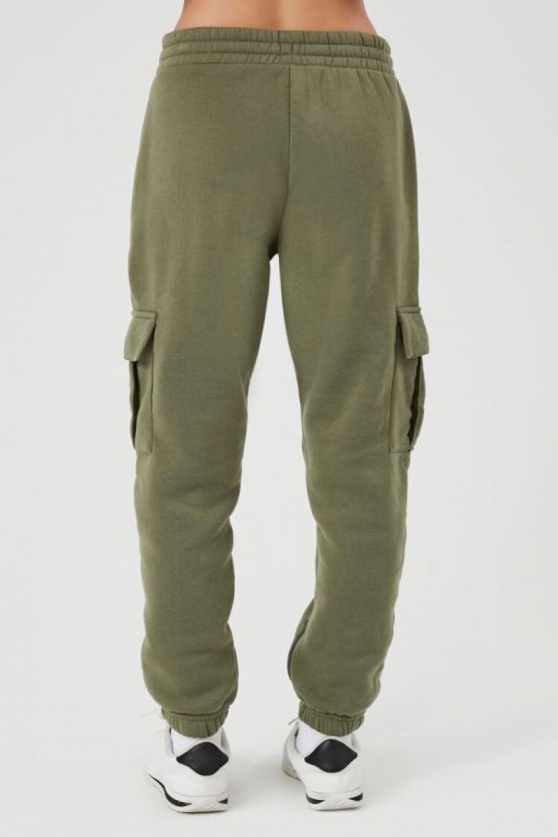 Pantalon Forever 21 Drawstring Cargo Joggers Mujer Verde Oliva | ilqBReS0KIZ