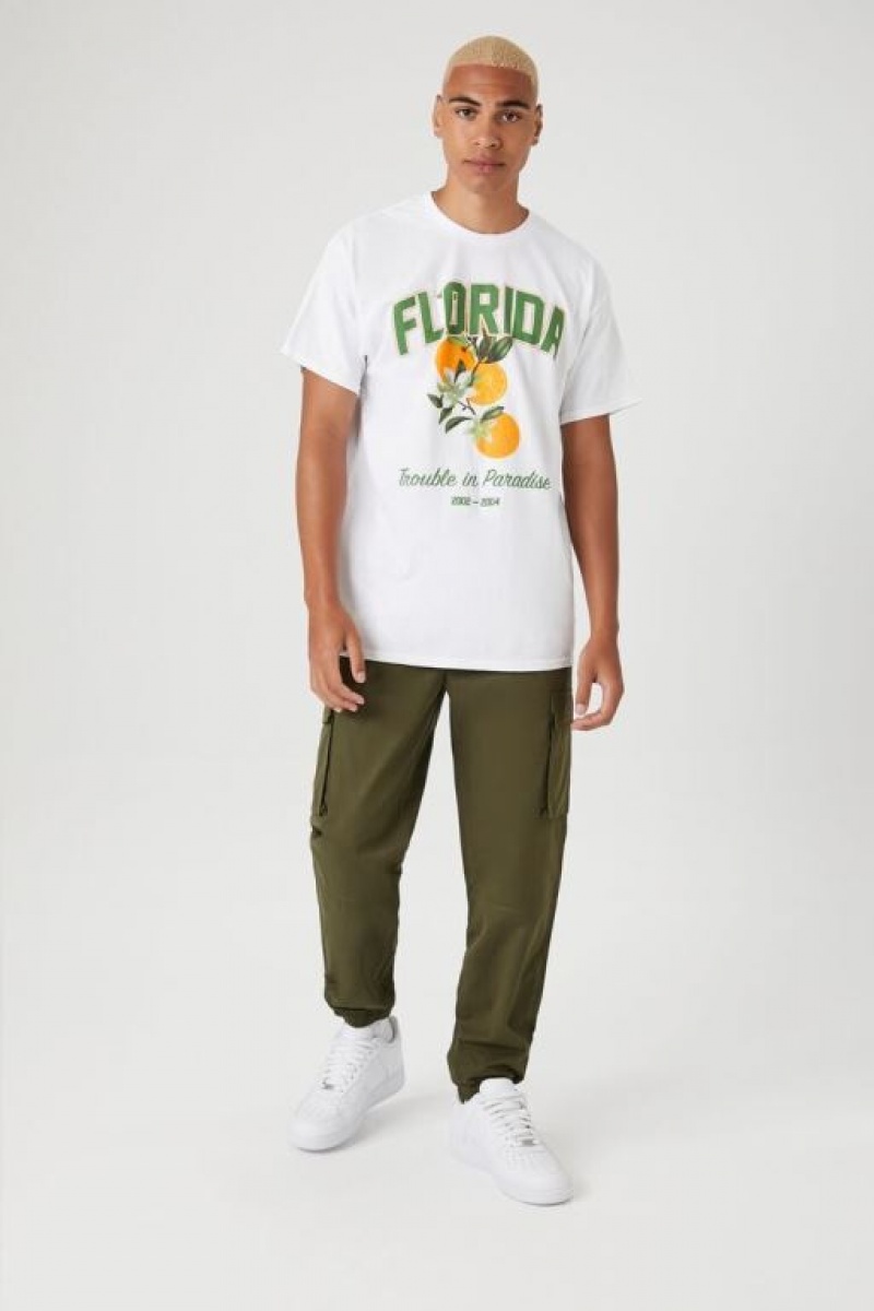 Pantalon Forever 21 Drawstring Cargo Joggers Hombre Verde Oliva | 3qU1dDPVJCV