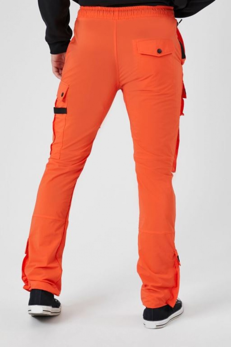 Pantalon Forever 21 Drawstring Cargo Joggers Hombre Naranjas | dEsAF16y6ro