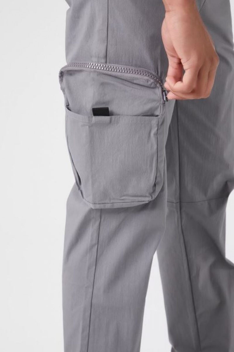 Pantalon Forever 21 Drawstring Cargo Joggers Hombre Gris | LPAe7X3qfdp