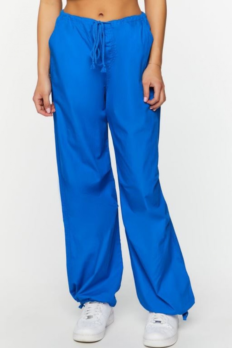 Pantalon Forever 21 Drawstring Low Rise Parachute Mujer Azules Oscuro | b0IFnYlQHRr