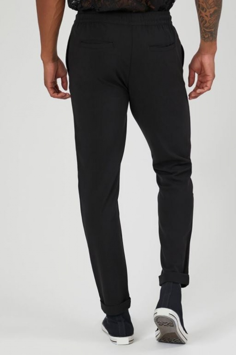 Pantalon Forever 21 Drawstring Slim Fit Hombre Negras | 0zVpOzDnLpN