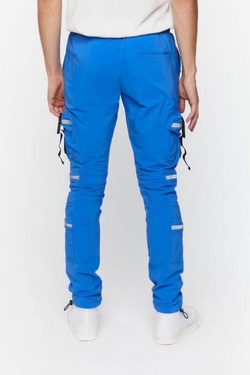 Pantalon Forever 21 Drawstring Utility Joggers Hombre Azul Real Azules | 5vhZoPTYgLN