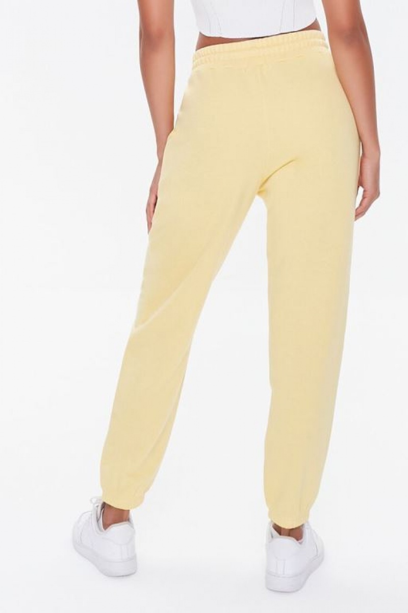 Pantalon Forever 21 Drawstring Waist Joggers Mujer Butter | npyoVlS18nW