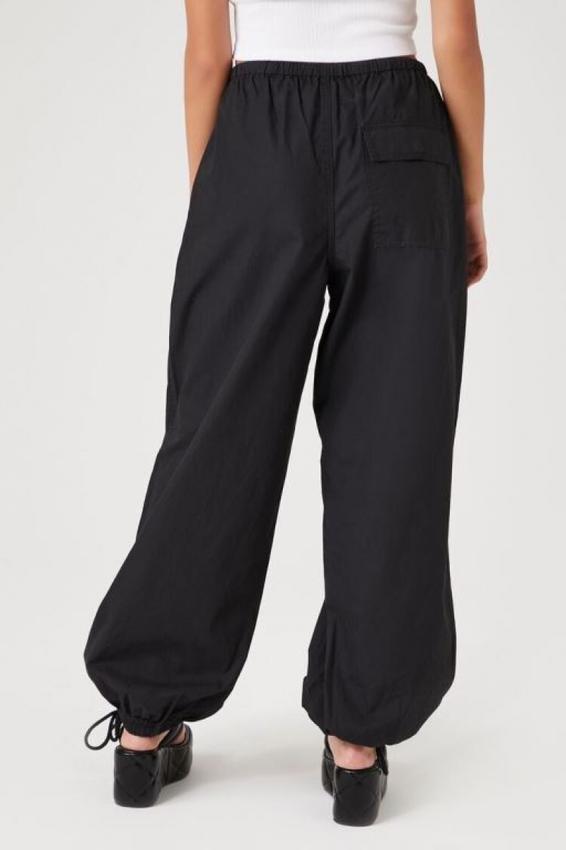 Pantalon Forever 21 Drawstring Wide Leg Joggers Mujer Negras | 2w8fIeIjXy5